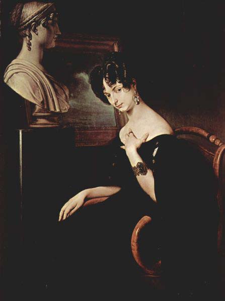 Francesco Hayez Portrait of Cristina di BelgiojosoTrivulzio